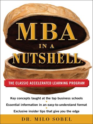 cover image of MBA in a Nutshell